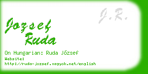 jozsef ruda business card