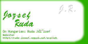 jozsef ruda business card